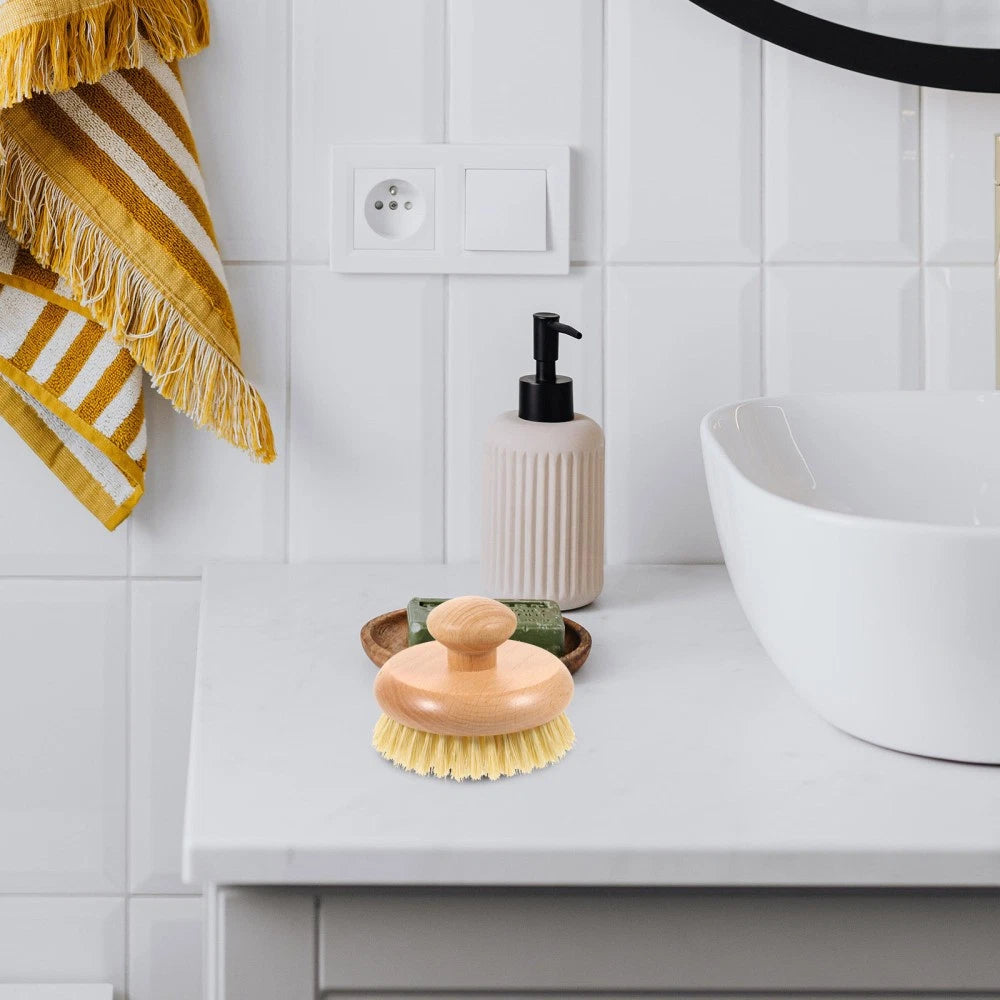 Bath Brush Shower Scrubber for Body Bathing Back Portable Handle