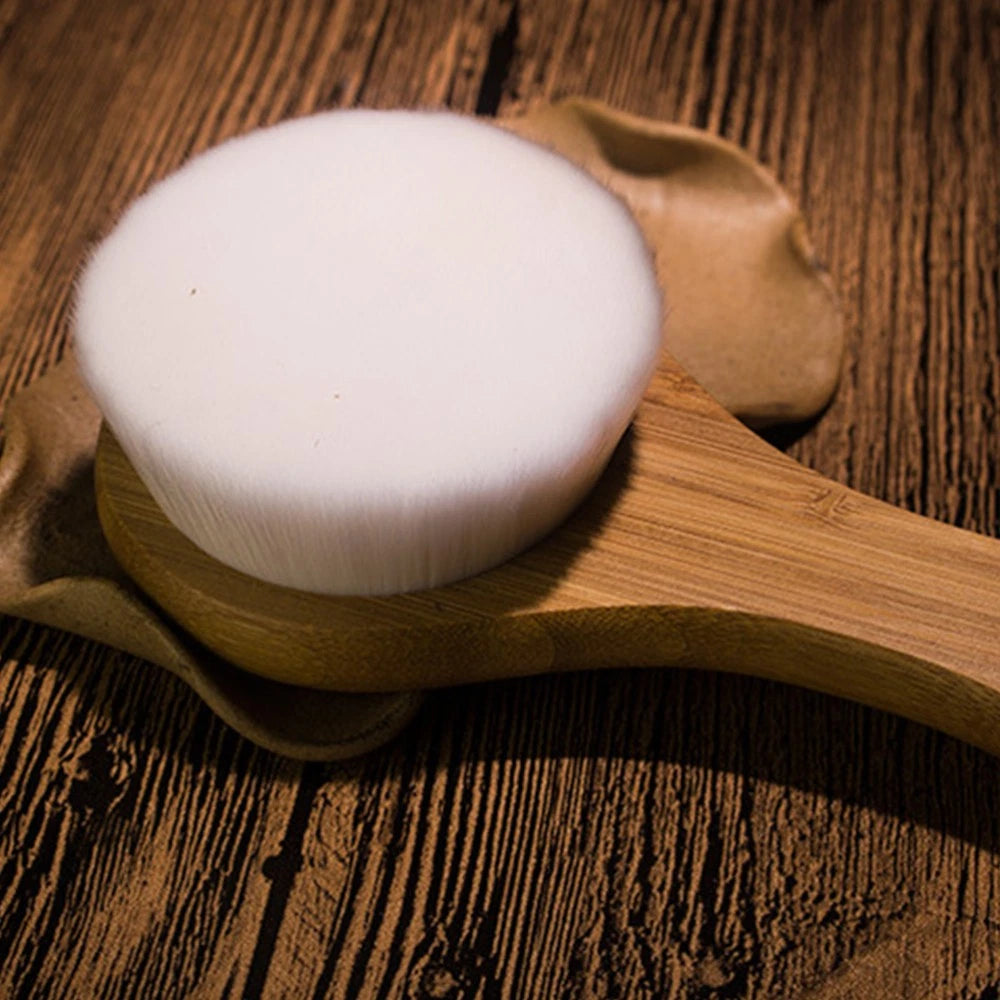 1pc Microfiber Bath Brush Long Handle Bath Scrubber Body Massage Brush Shower