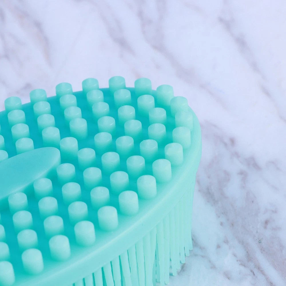 3 Count Bath Brush Body Exfoliator Scrubber Silicone Baby Shower Skin