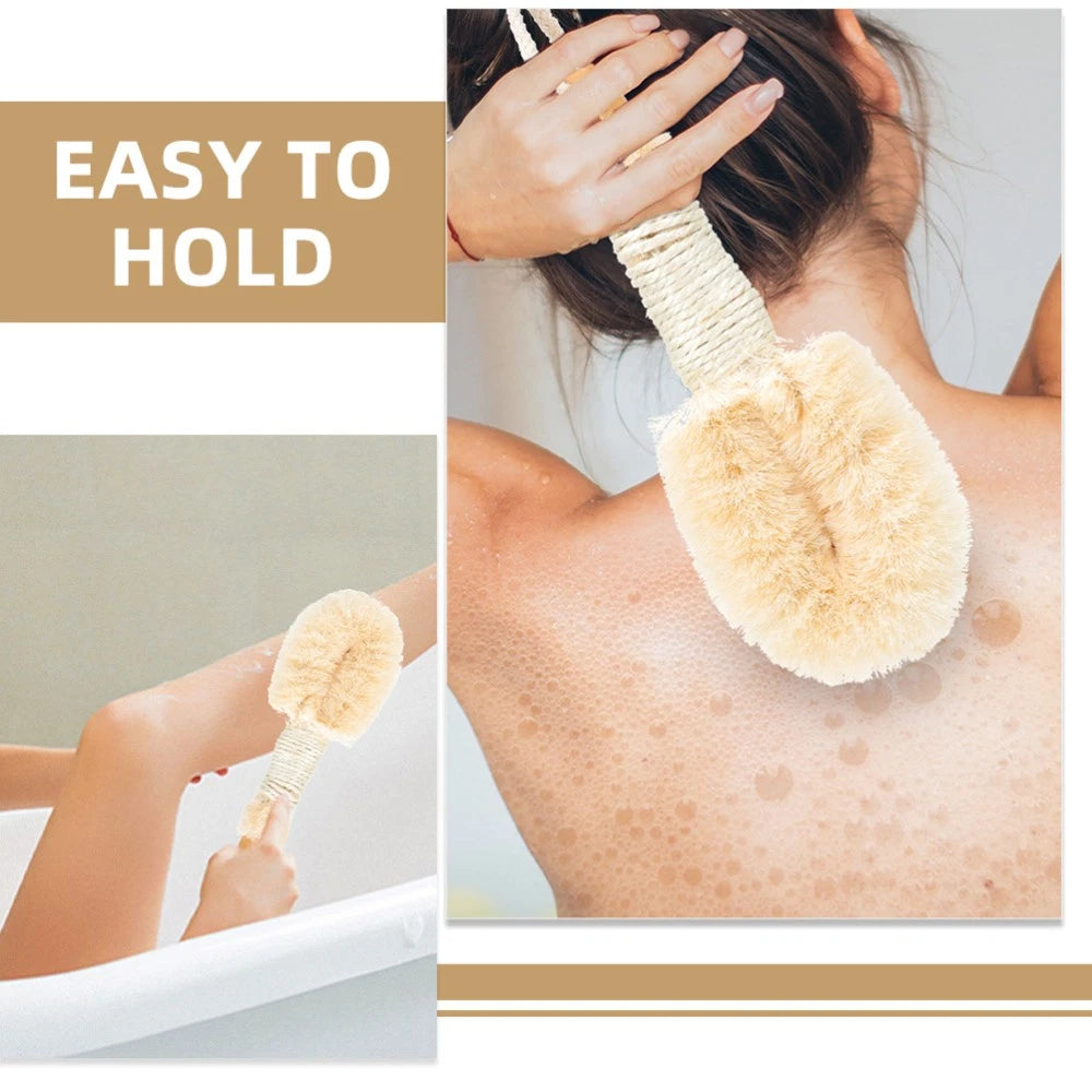 2 Pcs Silk Bath Brush Miss Exfoliating Back Body Scrubber Brushes for