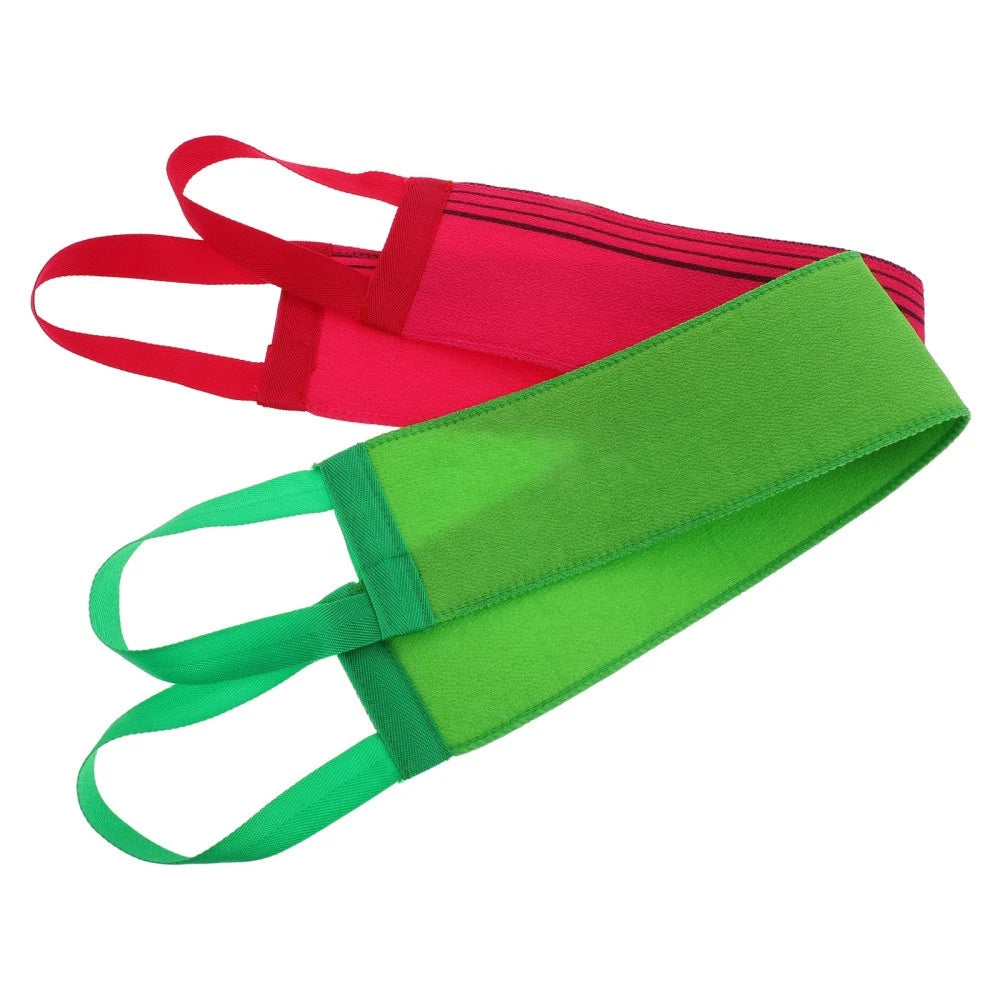 2 Pcs Bath Towel Body Exfoliator Scrubber Back Brush for Shower Women