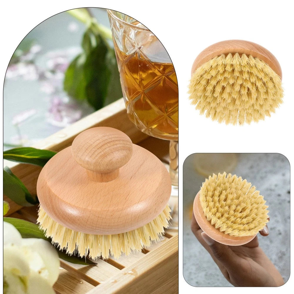 Bath Brush Shower Scrubber for Body Bathing Back Portable Handle