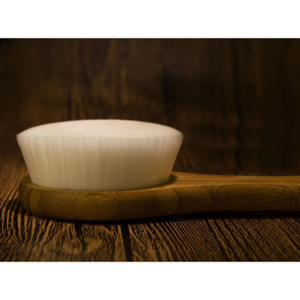 1pc Microfiber Bath Brush Long Handle Bath Scrubber Body Massage Brush Shower