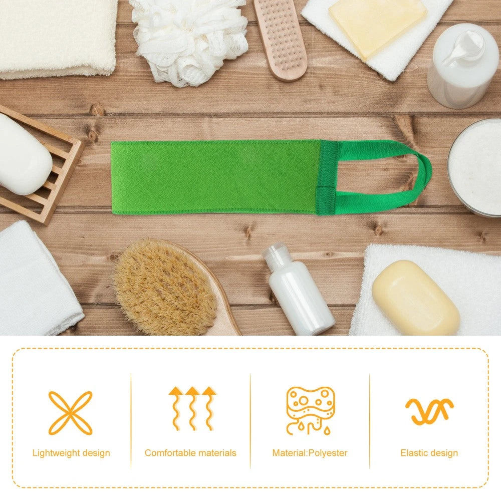 2 Pcs Bath Towel Body Exfoliator Scrubber Back Brush for Shower Women