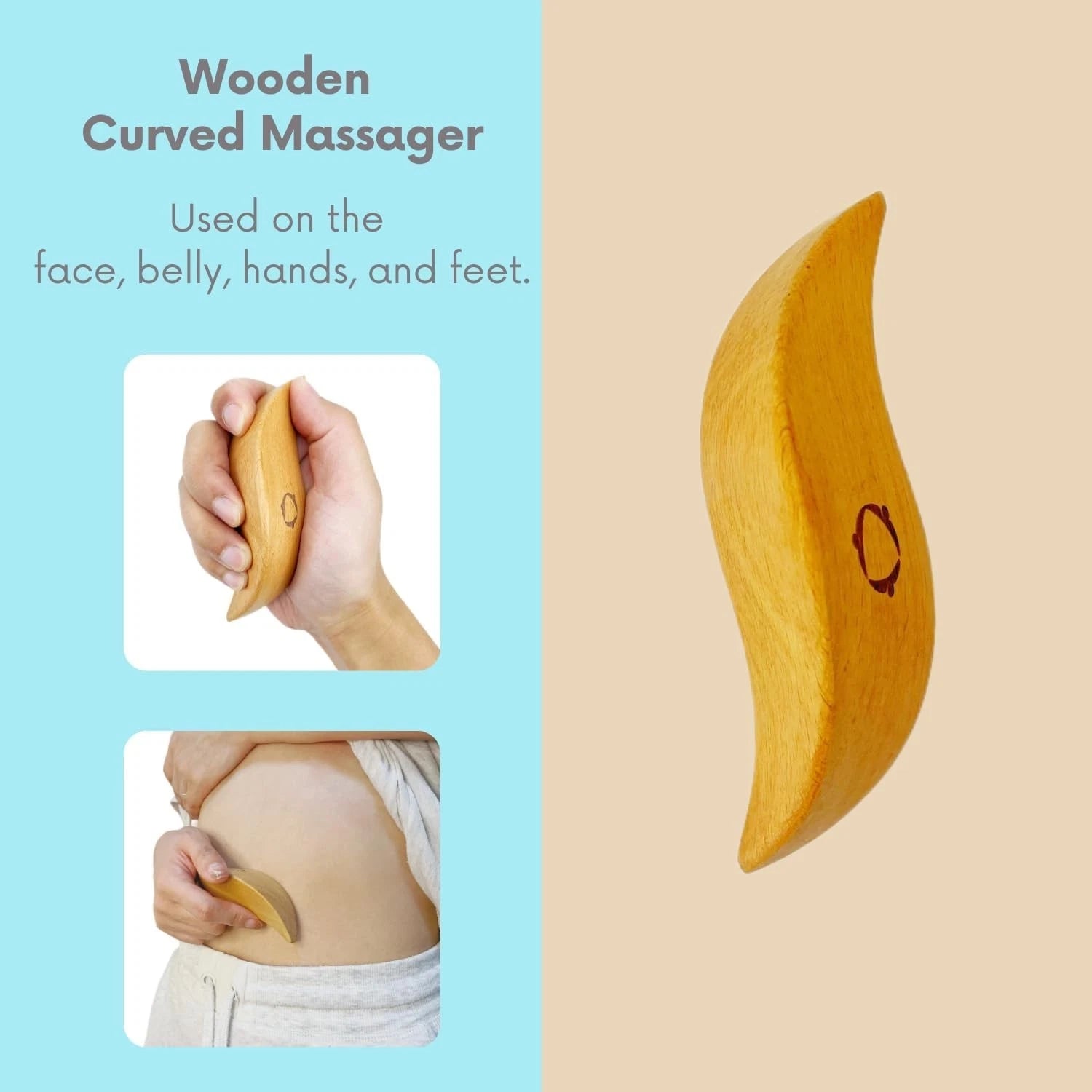 3-in-1  Dry Brush with Massage Tools for Lymphatic Drainage & Relaxation