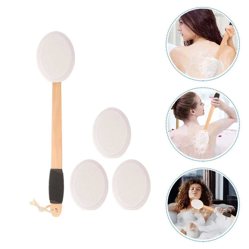 Anti- Bath Brush Set Body Lotion Applicator for Back Baby Cream