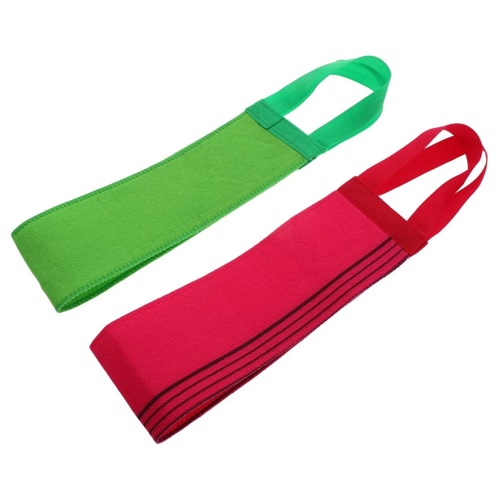 2 Pcs Bath Towel Body Exfoliator Scrubber Back Brush for Shower Women
