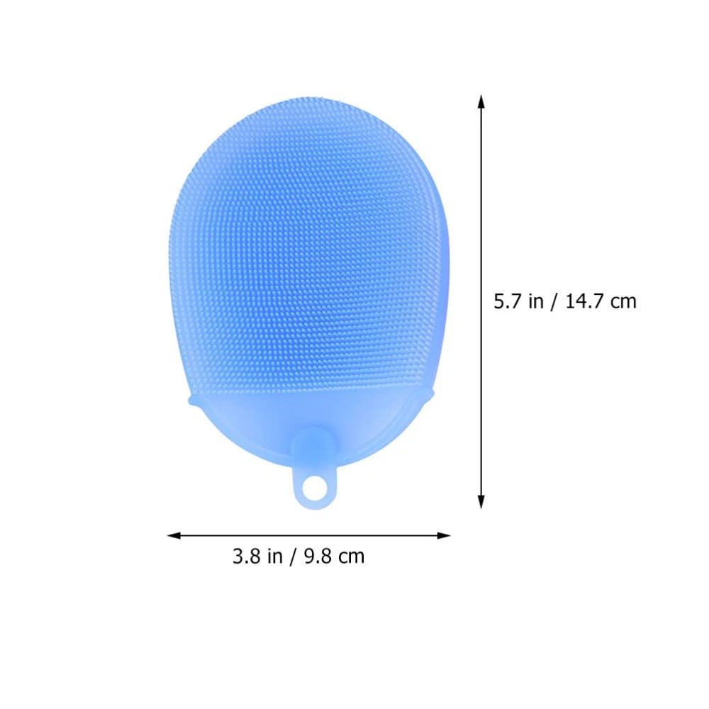 3pcs Silicone Bathing Brushes Skin Massager Cleaning Tools Rubbing Brushes