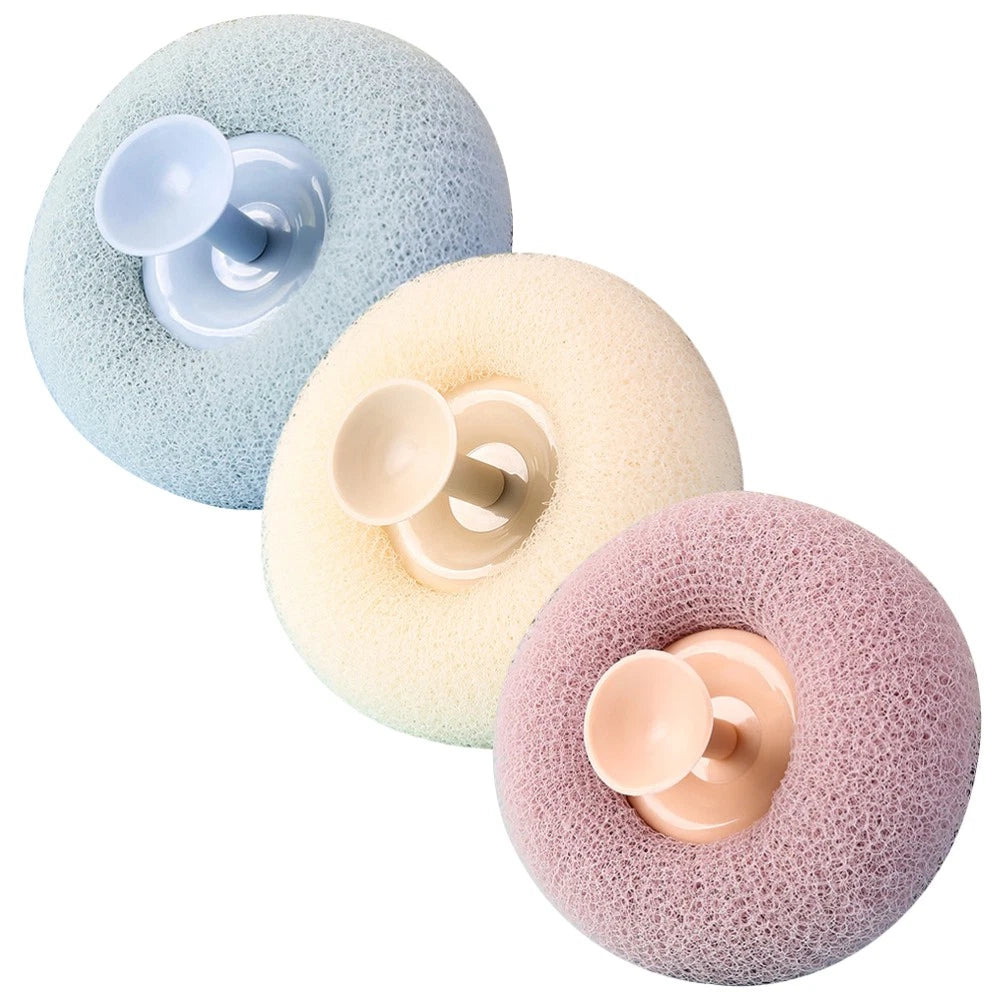 3 Pcs Bath Brush Scrubber for Body Shower Exfoliator Miss Cup