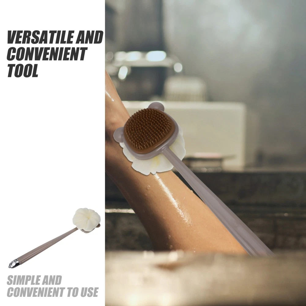 Shower Brush, Bath Body Cleansing, Skin Exfoliation Scrub Long Handle Scrubbing