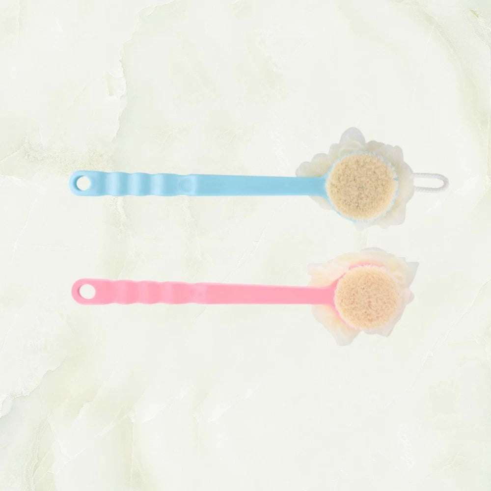 2 Pcs Back Rub Bath Brush for Shower Scrubber Bathing Accessories