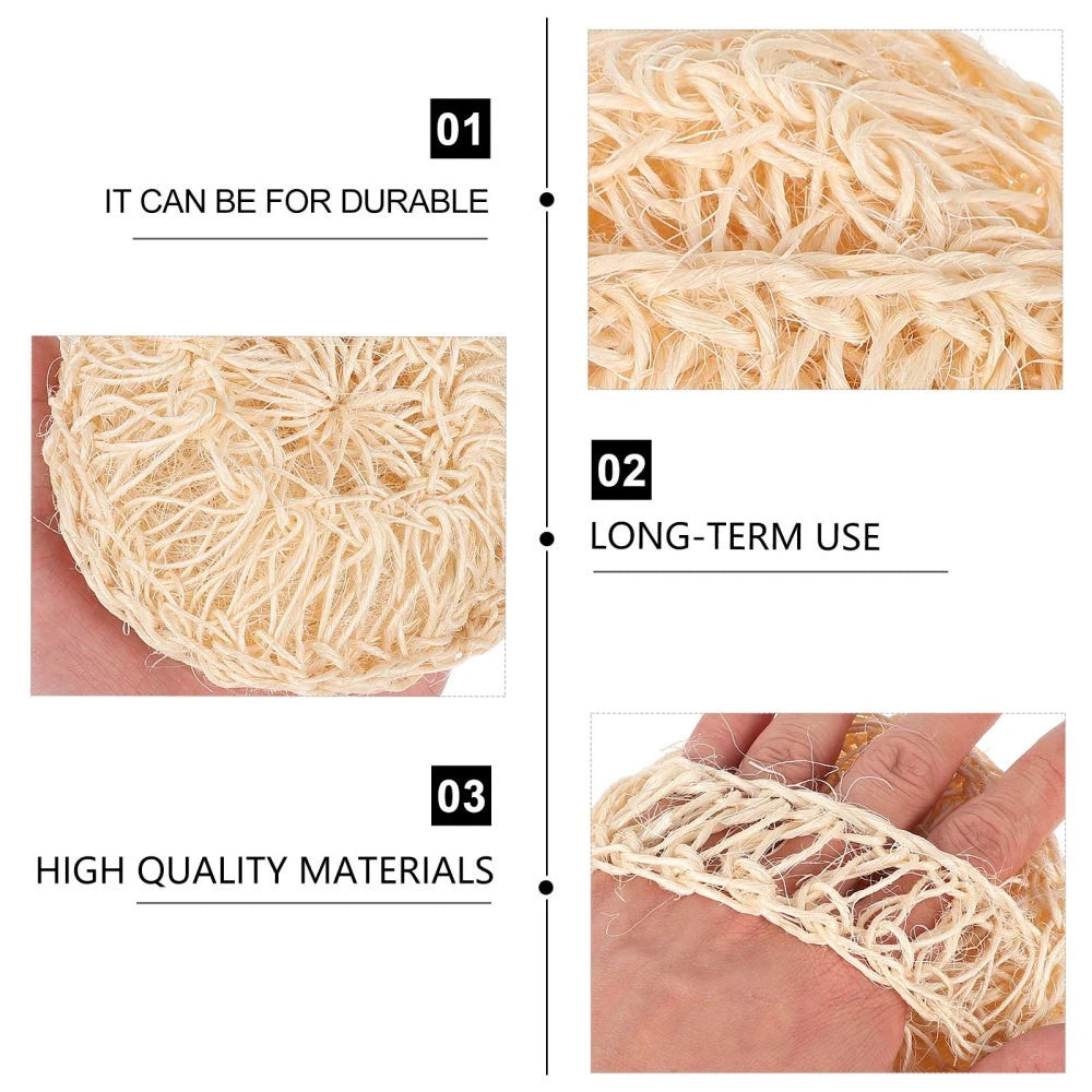 2 Pcs Sisal Bath Brush Man Mother Body Scrubber Bathing Accessories
