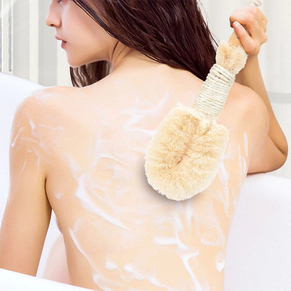 2 Pcs Silk Bath Brush Miss Man Shower Scrubber Body Scrubbers for