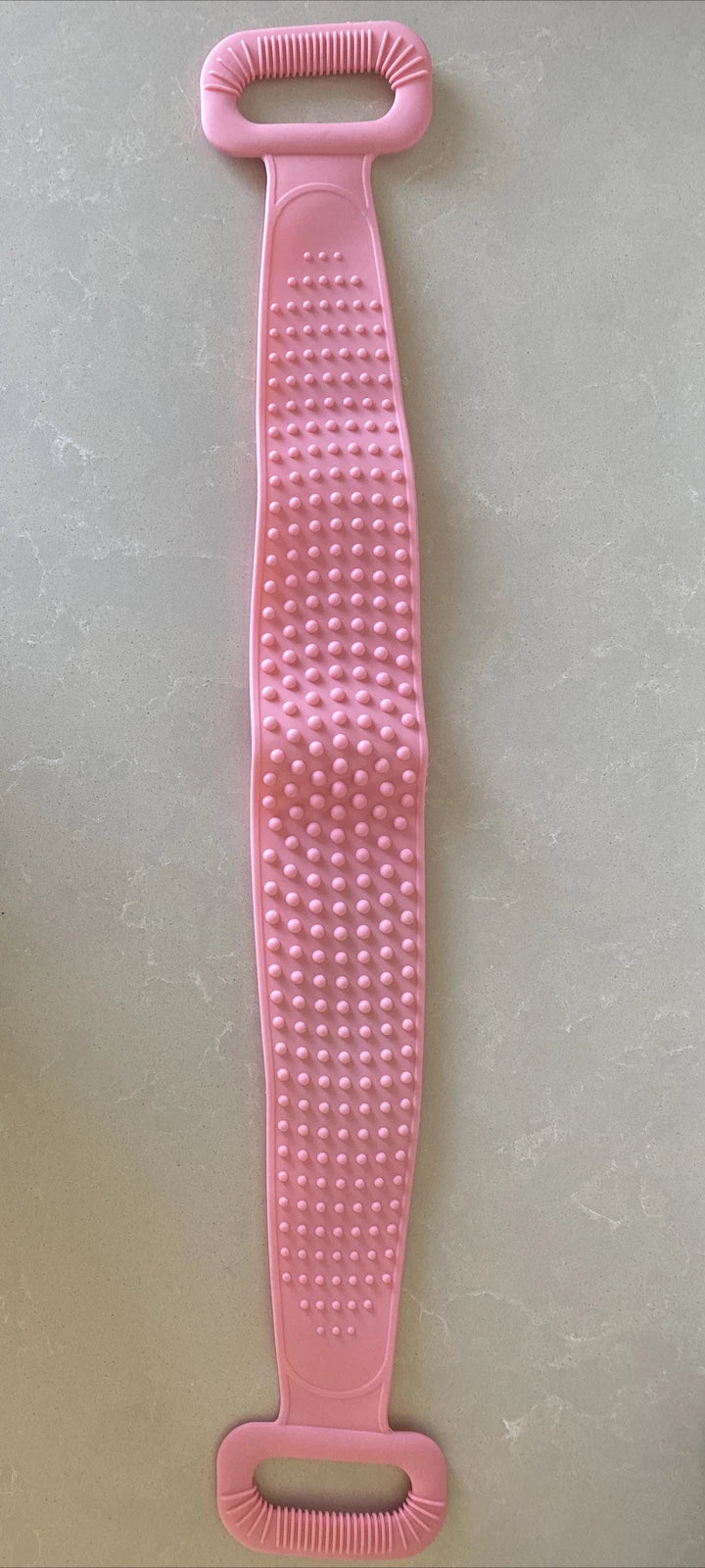 2 Pack - Silicone Body, Back and Foot Scrubber Brush for Shower/Bath 30" - Pink