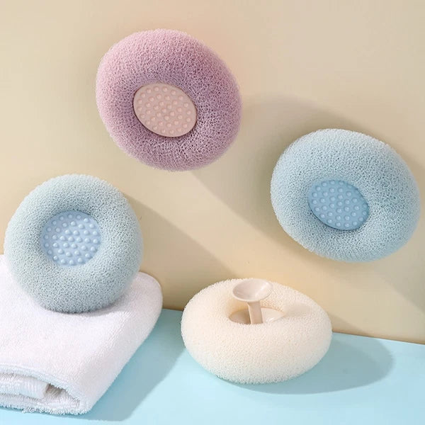3 Pcs Bath Brush Scrubber for Body Shower Exfoliator Miss Cup