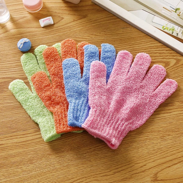 5 Pairs Bath Gloves Exfoliate Body Exfoliator Exfoliating Scrubber