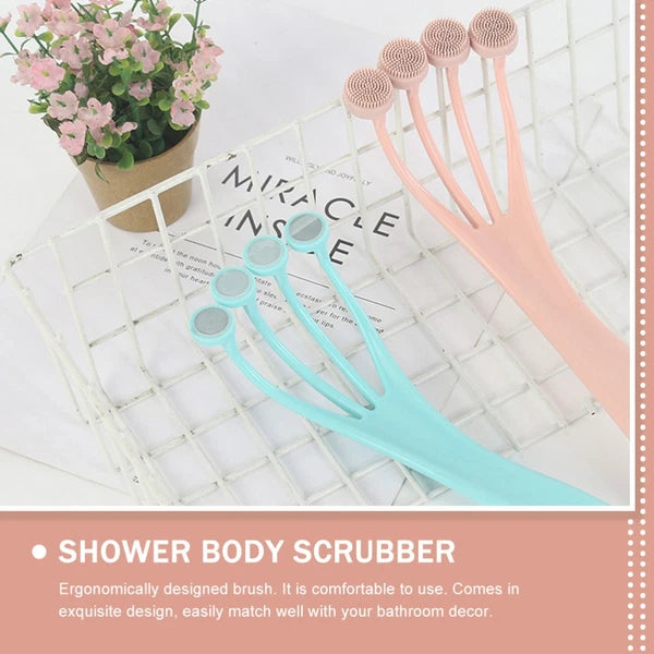 Bath Brush Body Shower Women's Man Exfoliating Back Scrubber for