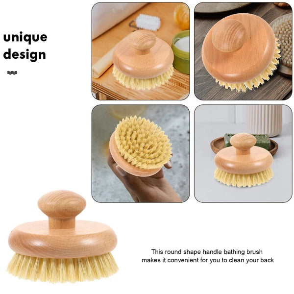 Bath Brush Shower Scrubber for Body Bathing Back Portable Handle