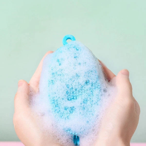 2 Pcs Bath Brush Newborn Body Exfoliator Silicone Scrubber Cleaner