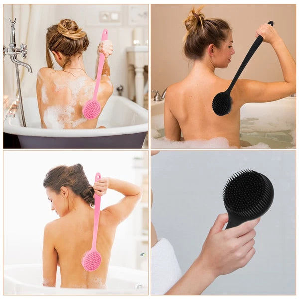 2 Pcs Bath Brush Back Scrubber for Shower Exfoliating Body Cleaning