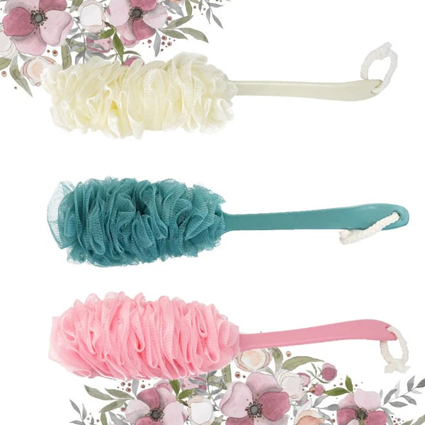 3pcs Long Handle Bath Brush Bathroom Shower Ball Shower Bath Back Brush Back