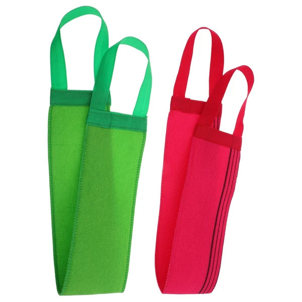 2 Pcs Bath Towel Body Exfoliator Scrubber Back Brush for Shower Women