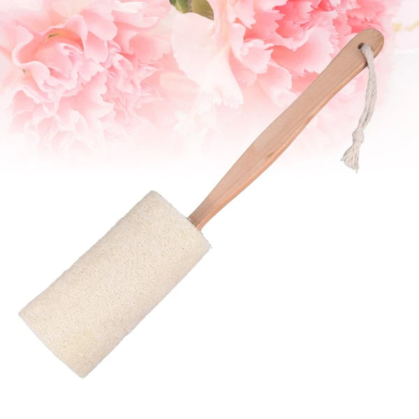 Wooden Loofah Bath Brush Back Scrubber for Shower Exfoliating Sponges