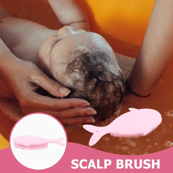 Baby Shower Brush Whale Shaped Bath Cleaning Tool newborn bath brush
