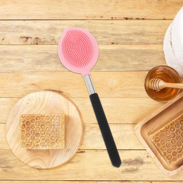 2 Pcs Bath Brush Child Silicone Back Shower Exfoliating Scrubber