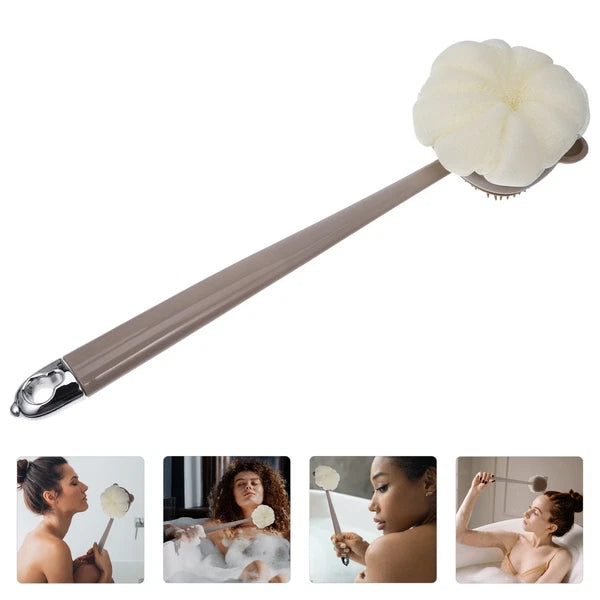 Shower Brush, Bath Body Cleansing, Skin Exfoliation Scrub Long Handle Scrubbing