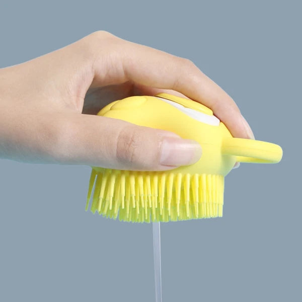 3 Pcs Silicone Bath Brush Mother Toddler Infant Massage Scrubber