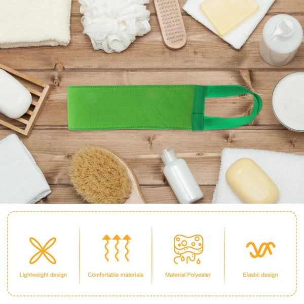 2 Pcs Bath Towel Body Exfoliator Scrubber Back Brush for Shower Women