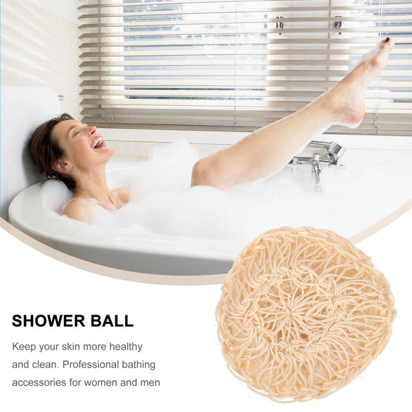 2 Pcs Sisal Bath Brush All Bathroom Accessories Body Wash Scrubber Man for