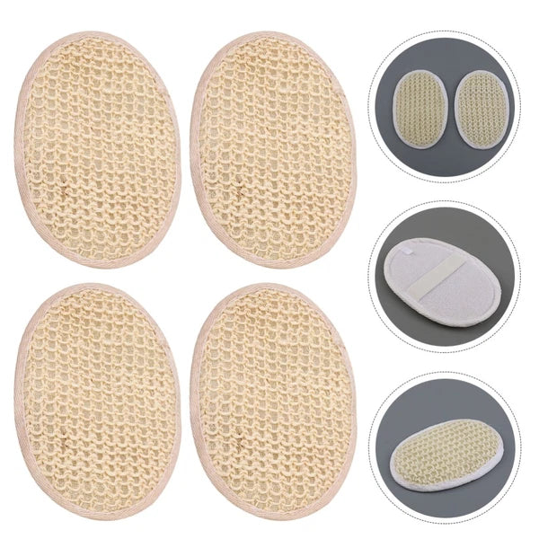 6 Pcs Loofah Bath Towel Man Exfoliating Shower Brush Body Scrubber