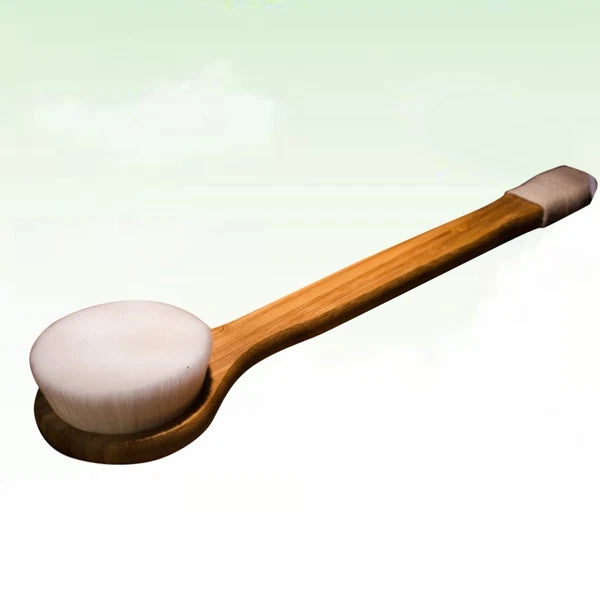 1pc Microfiber Bath Brush Long Handle Bath Scrubber Body Massage Brush Shower
