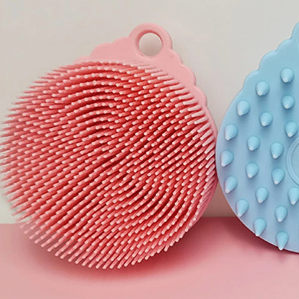 Bath Brush Brushes Silicone Body Shower Baby Cleaning Hair Scrubber