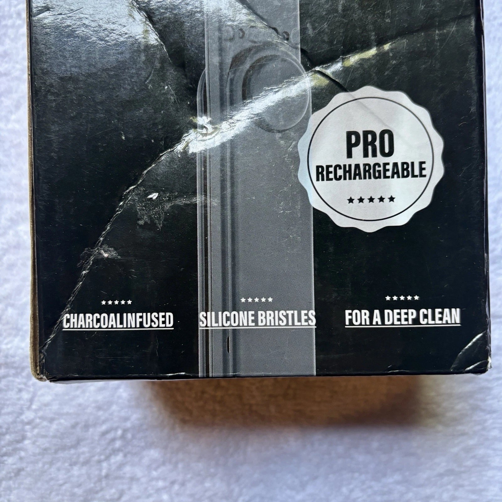 Sonic Scrubber Silicone Face & Body Brush Rechargeable Telescoping Handle New