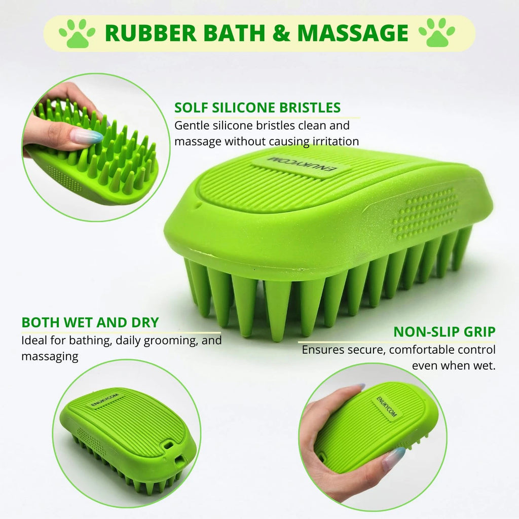 Double-Sided Pet Dog Cat Brush for Detangling Deshedding & Removing Small Mats p