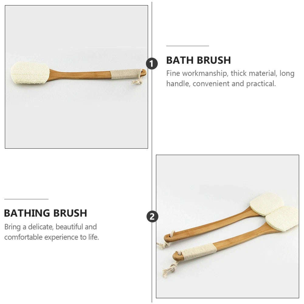 Loofah Bath Brush Shower Exfoliating Bathtub Scrubber Man Practical Long Handle