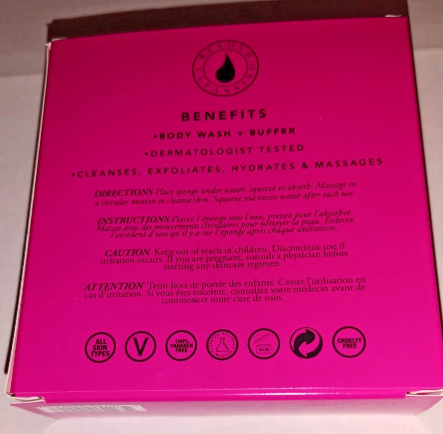 Spongelle Body Wash Infused Buffer - Bulgarian Rose Scent - NIB Lot of 2 3oz