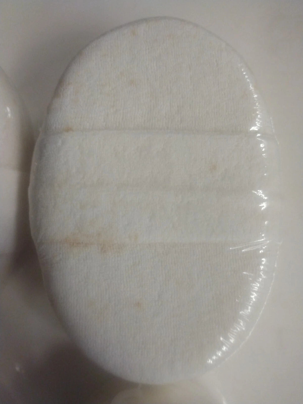 (4) Natural Loofah  Pad Body Sponges Skin  Scrubbers with BROWN SPOTS other USES