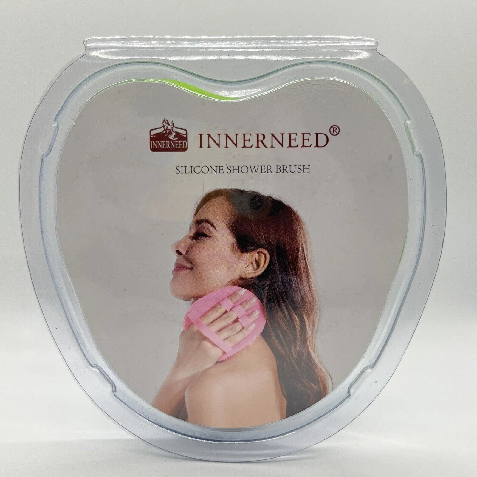 INNERNEED Soft Silicone Body Scrubber Shower Cleansing Brush Gentle Set Of 2