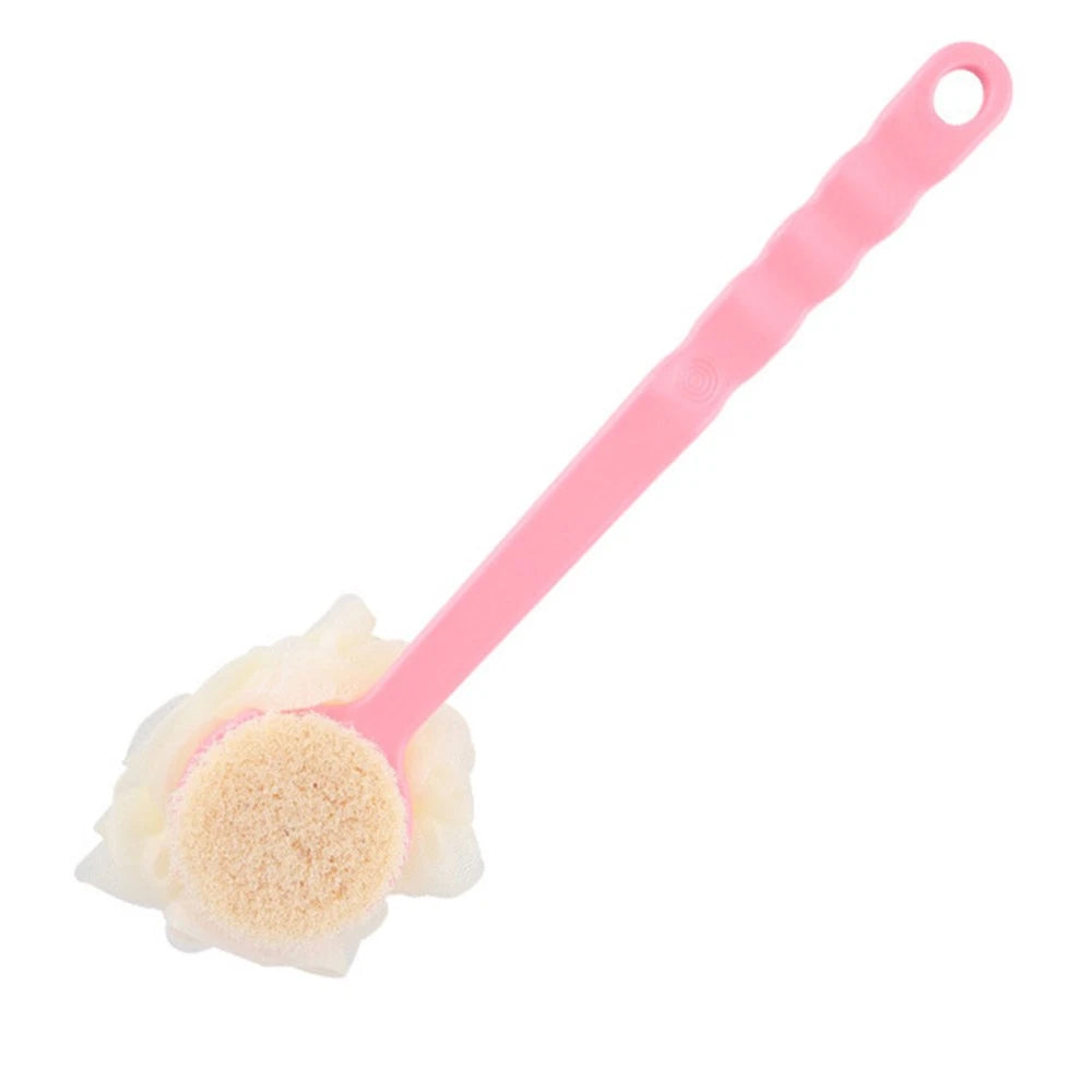 2 Pcs Back Rub Bath Brush Body Shower Scrubber Exfoliator Flower