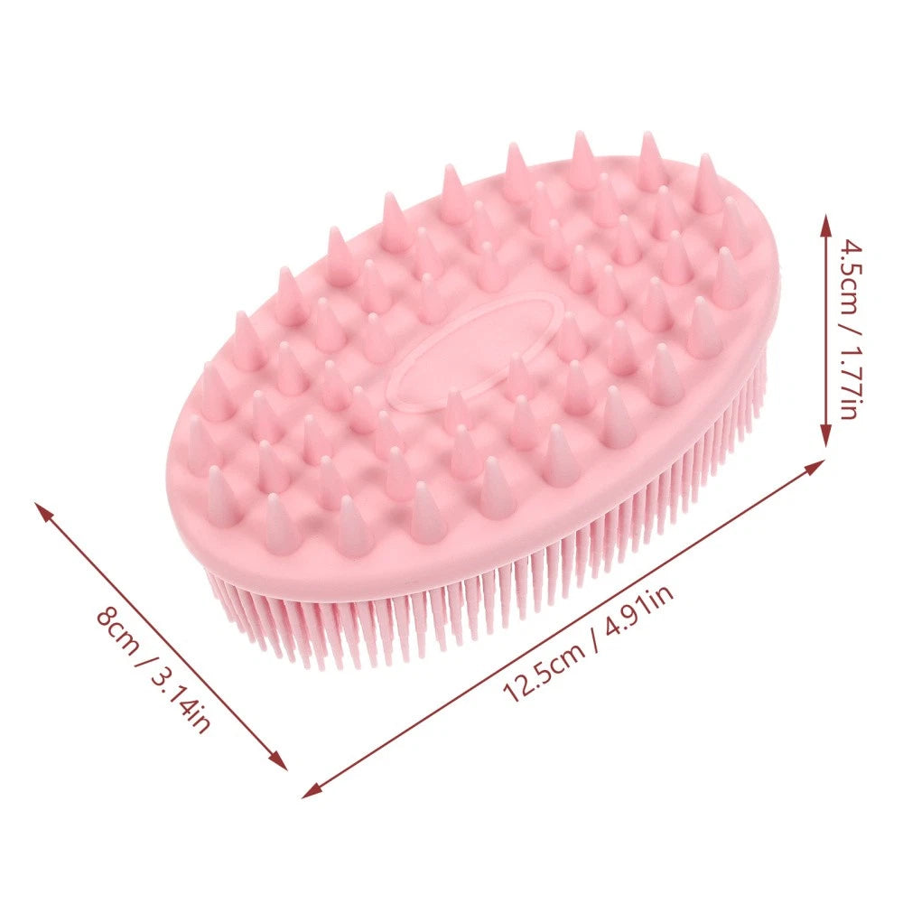 2 Pack Silicone Bath Brush Child Scrubber for Body Scrubbers