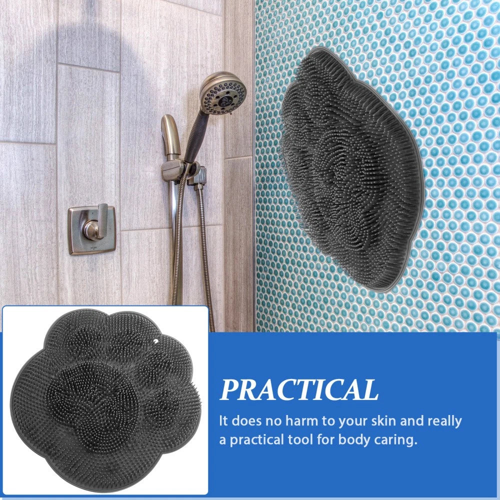 Bath Brush Foot Scrub Mat Back Scrubber Pad Feet Massager Shower Floor