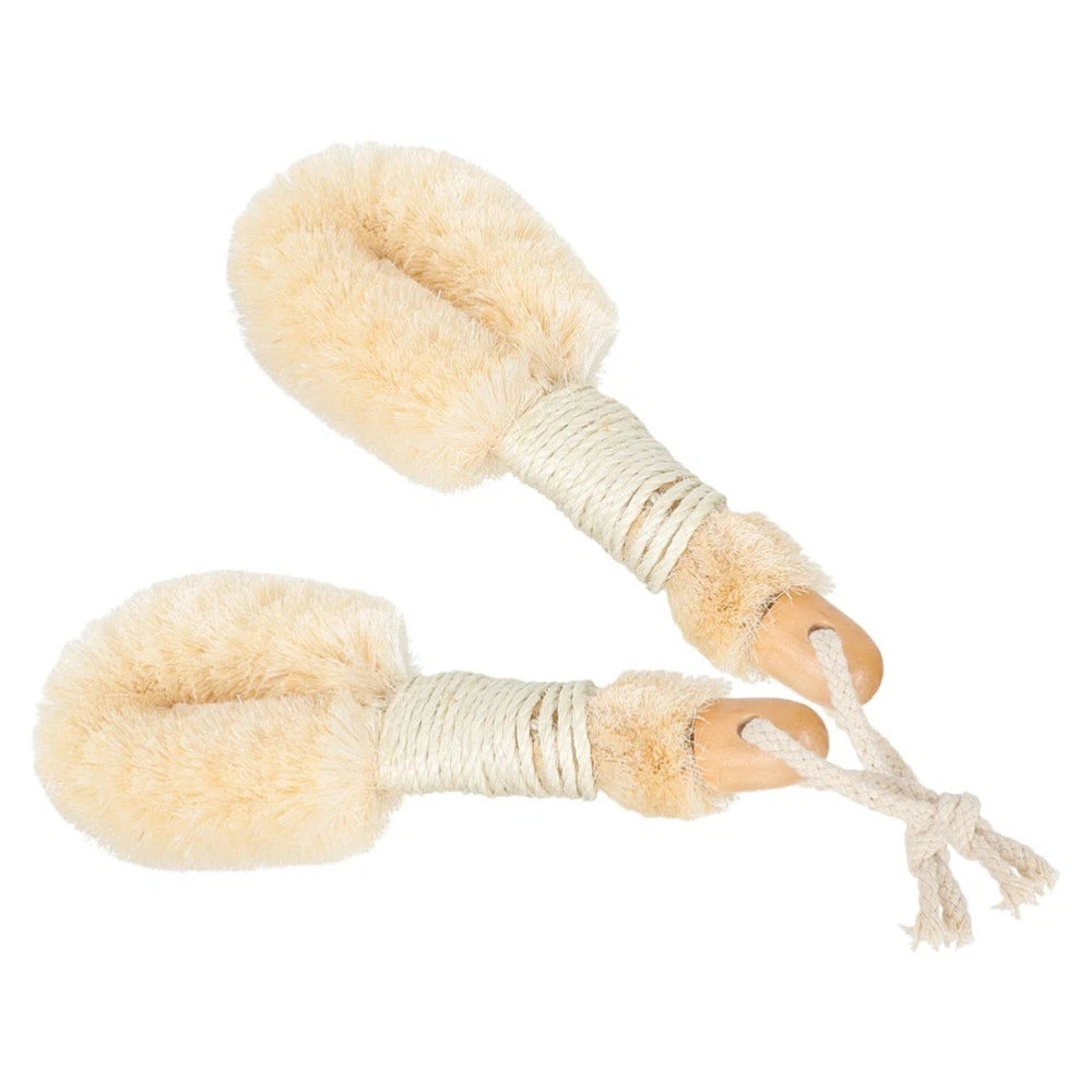 2 Pcs Silk Bath Brush Scrubber for Body Shower Bathroom Scrubbing