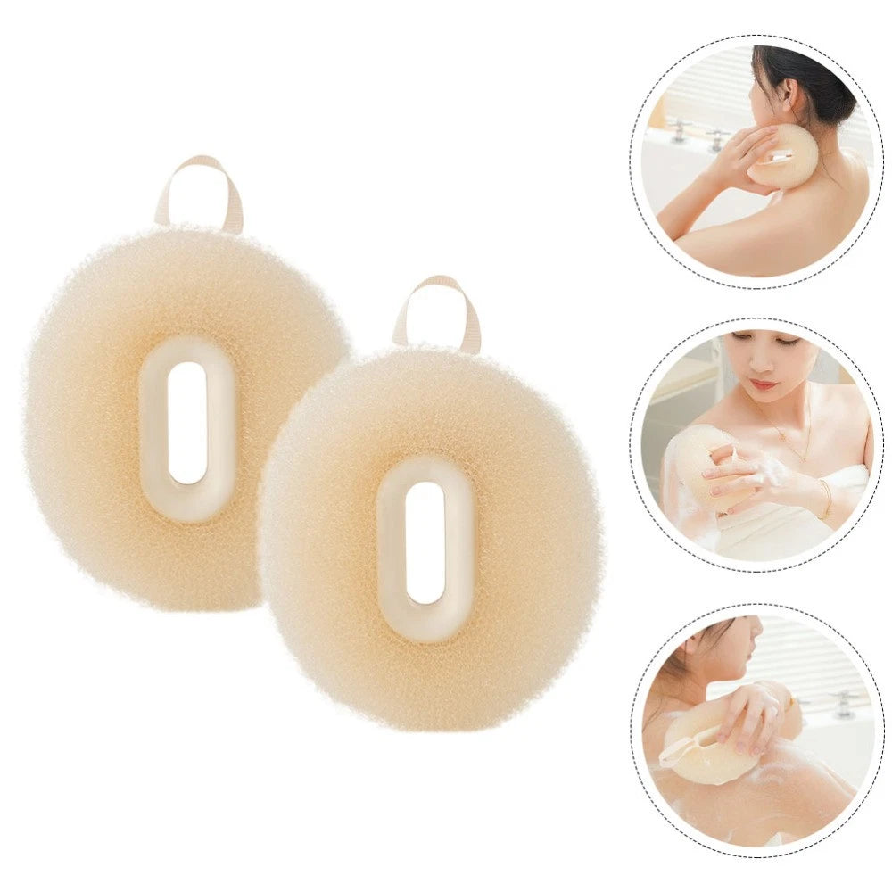 2 Pcs Bath Ball Brush Travel Cleaning Scrubber Shower Exfoliator