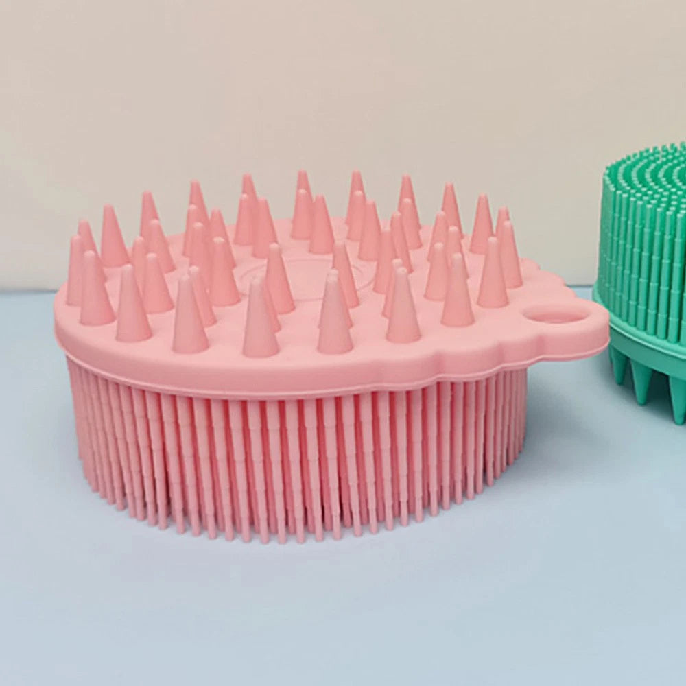 Bath Brush Brushes Silicone Body Shower Baby Cleaning Hair Scrubber