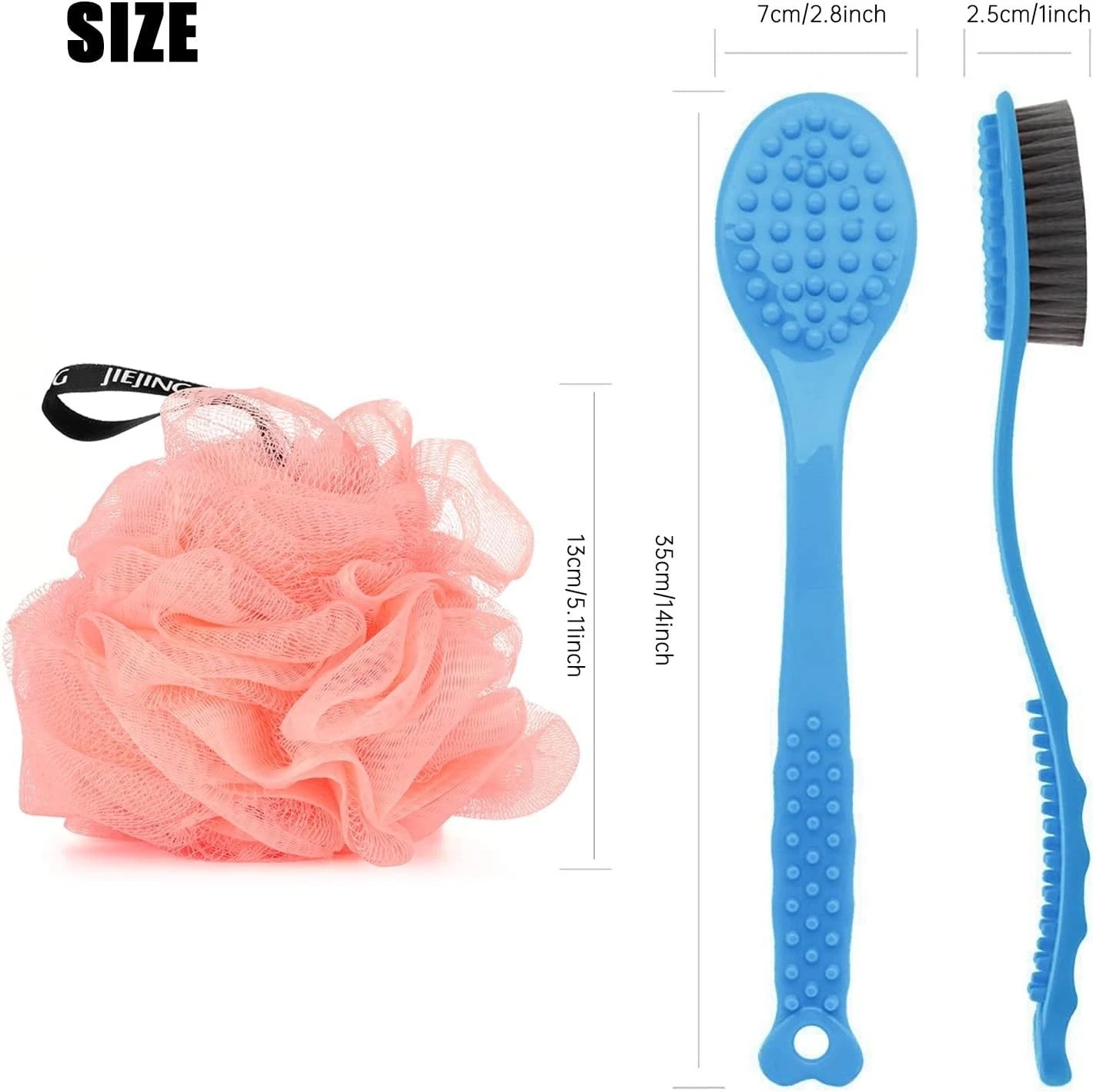 Bath Brush with Long Handle,Back Cleaning Brush,Back Scrubber -Bath & Shower UK