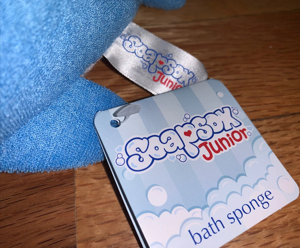 Soapsox Junior Anti-Microbial Machine Washable Shark Bath Sponge for Kids!